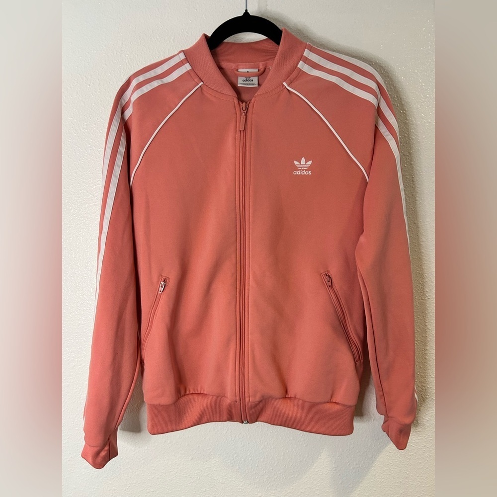 Adidas Pink Track Jacket Size Medium